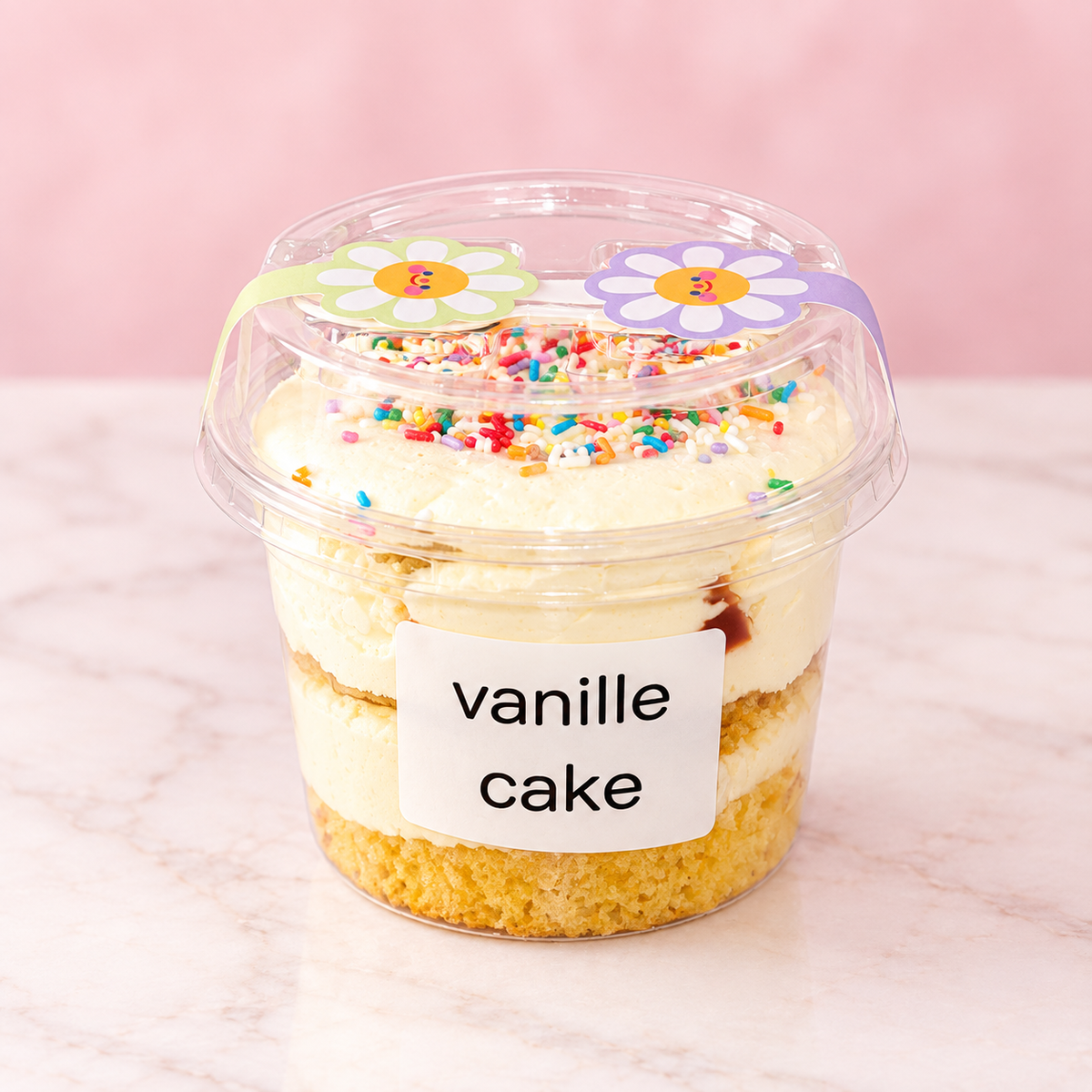 Vanille Bucket Cake